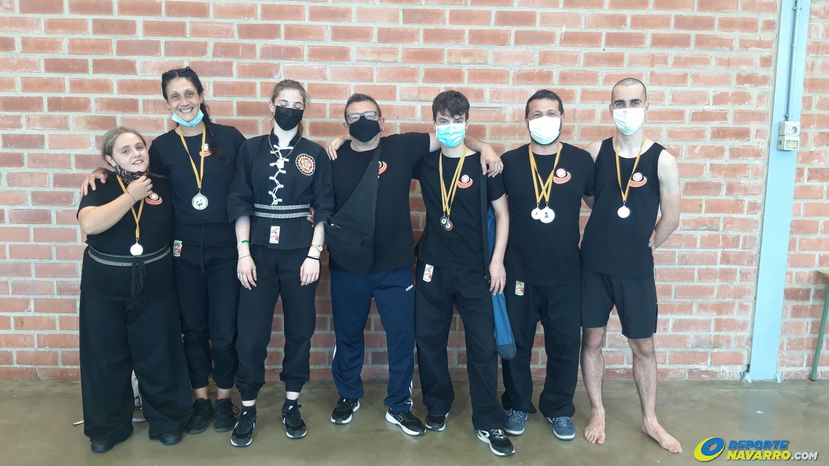 7 medallas para el equipo Navarro en el Campeonato de Wu-Shu del Mediterraneo. 29-05-21